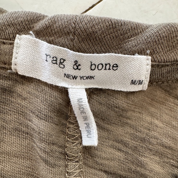 rag & bone Zebra print Khaki Green T - Picture 4 of 5